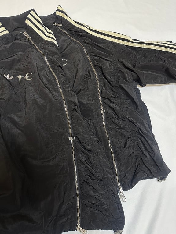 Balenciaga x Adidas Ruched Track Jacket Black - 9