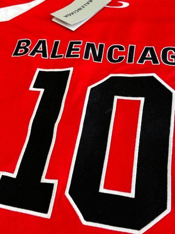 Balenciaga NBA Basketball Jersey and Shorts Set Red - 10