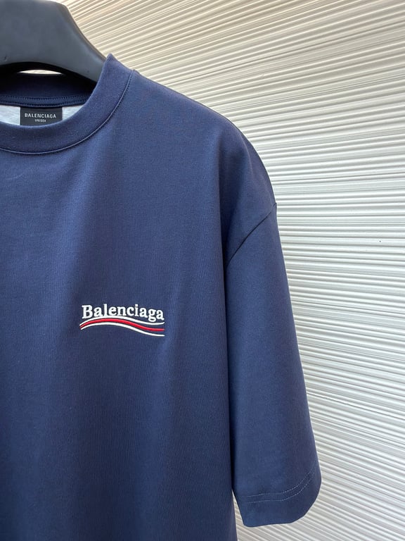 Balenciaga Political Campaign Layered T-Shirt Navy - 13