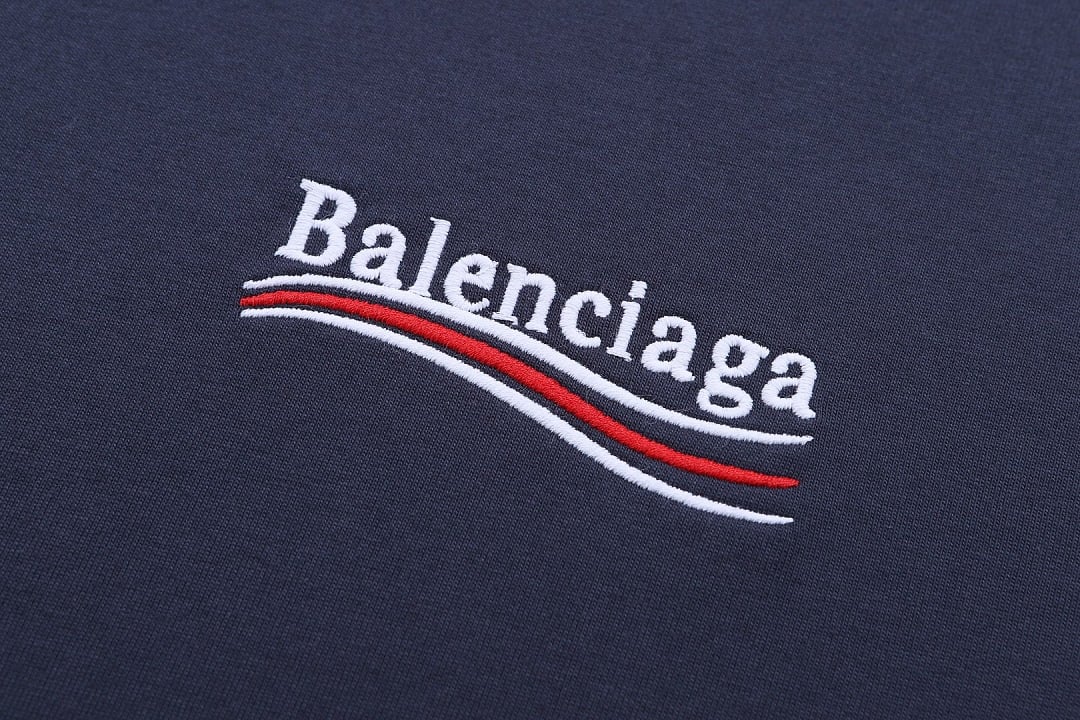 Balenciaga Political Campaign Layered T-Shirt Navy - 4