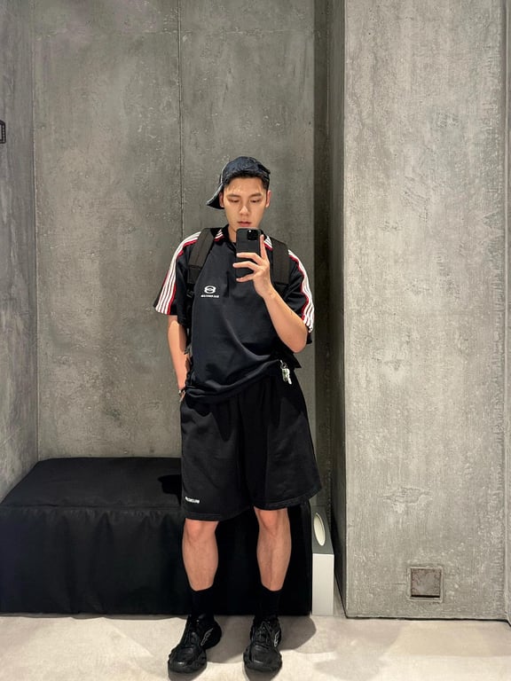 Balenciaga Unity Sports Icon T-Shirt Navy - 5