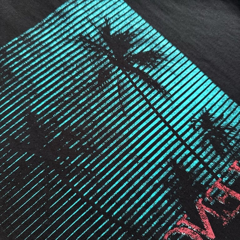 Balenciaga Palm Tree Graphic T-Shirt Black - 14