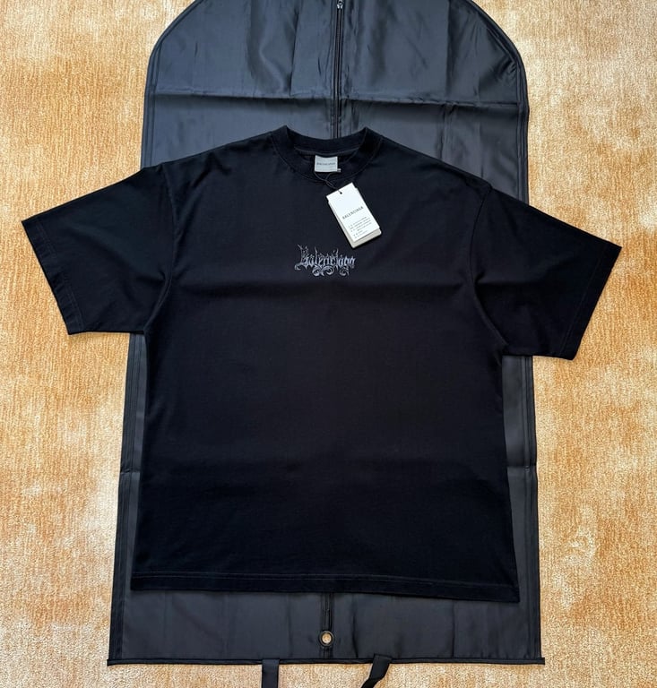 Balenciaga Gothic Logo T-Shirt - 11