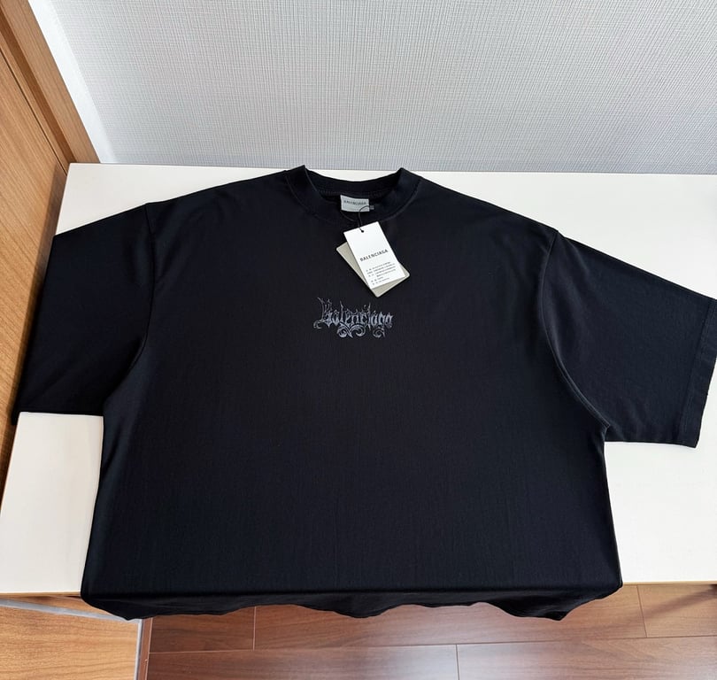 Balenciaga Gothic Logo T-Shirt - 13