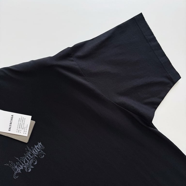 Balenciaga Gothic Logo T-Shirt - 17