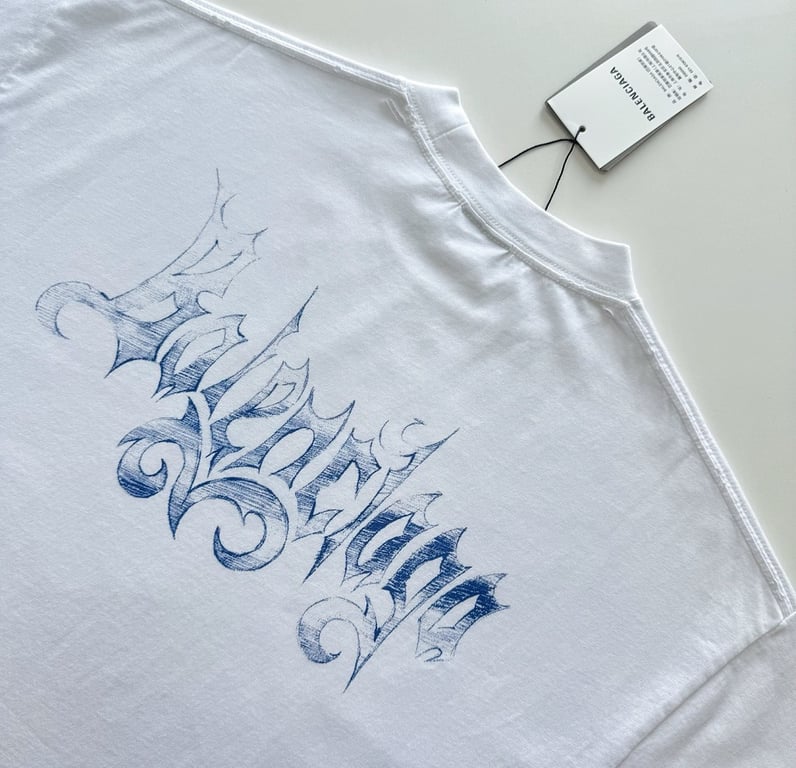 Balenciaga Gothic Logo T-Shirt - 24