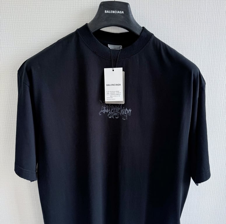 Balenciaga Gothic Logo T-Shirt - 7