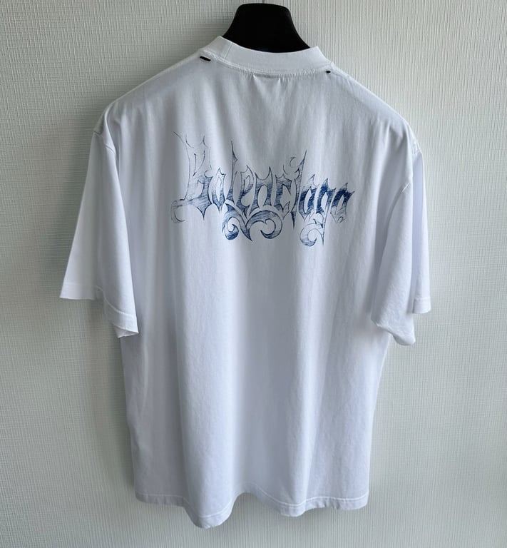 Balenciaga Gothic Logo T-Shirt - 10