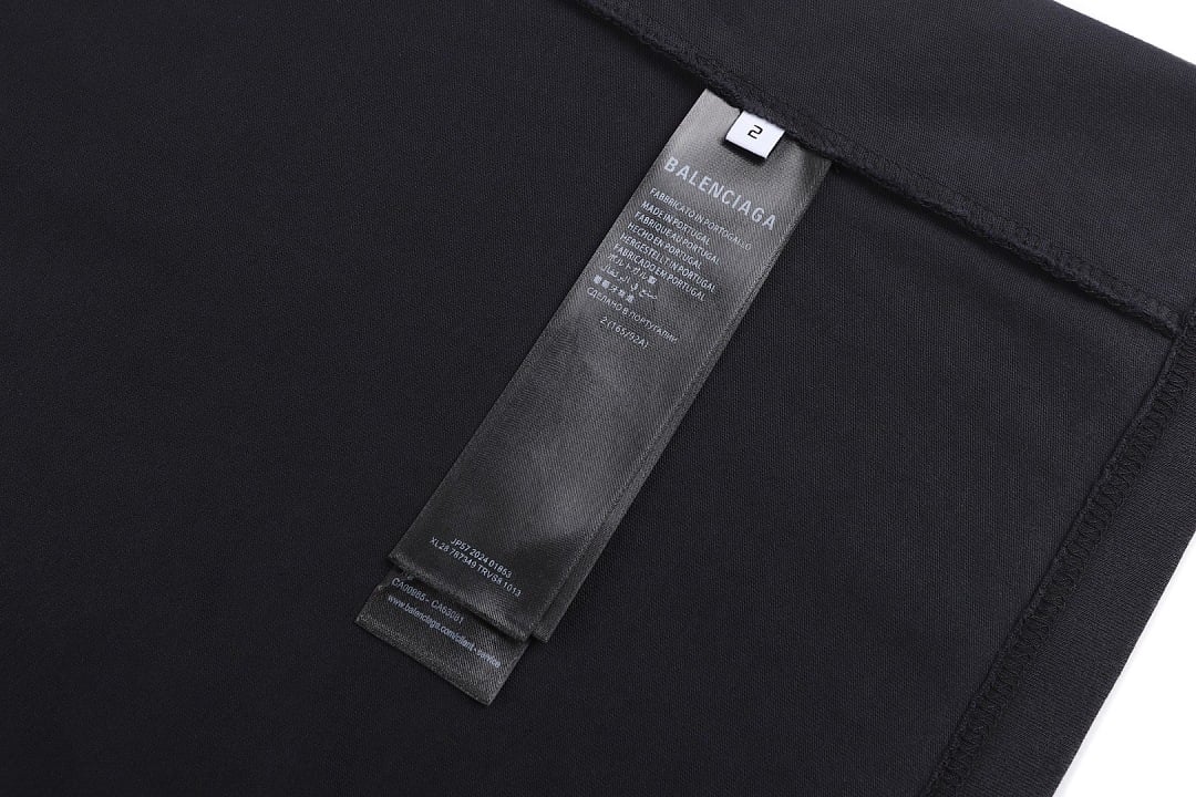 Balenciaga Graphic Logo Washed T-Shirt Black - 14