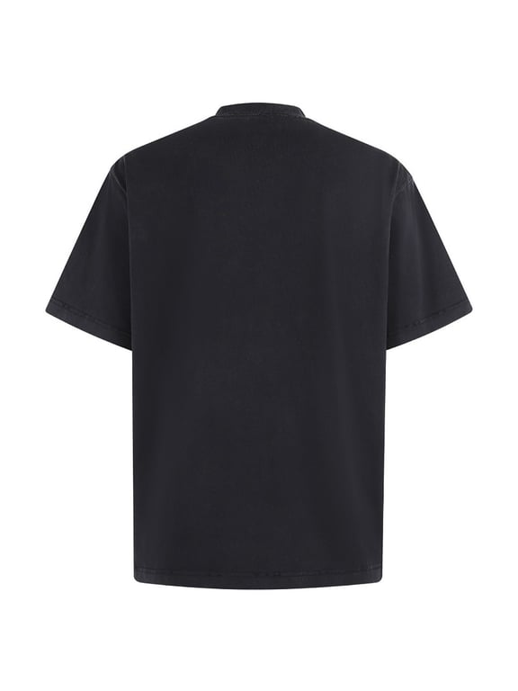 Balenciaga Graphic Logo Washed T-Shirt Black - 7