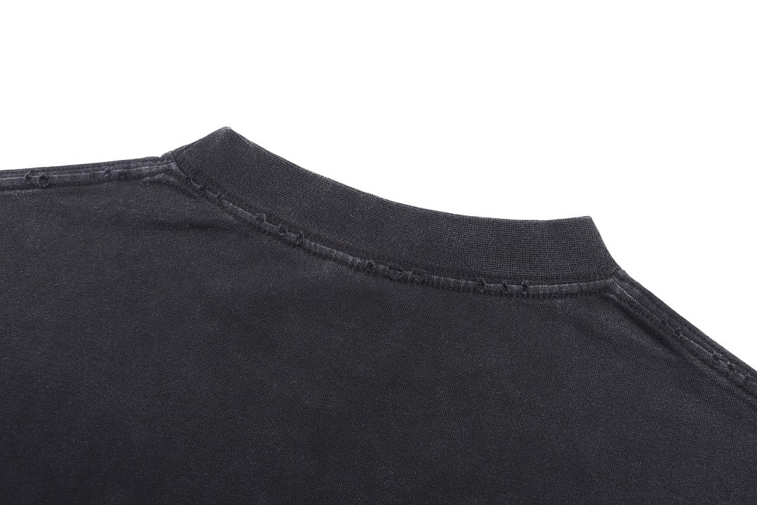 Balenciaga Graphic Logo Washed T-Shirt Black - 9