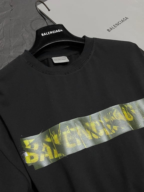 Balenciaga Tape Logo T-Shirt - 17