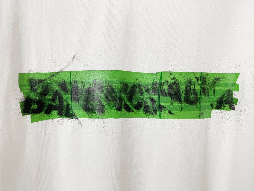 Balenciaga Tape Logo T-Shirt - 8