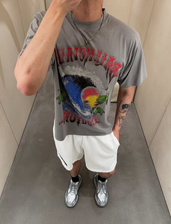 Balenciaga Couture Wave Graphic Tee - 2
