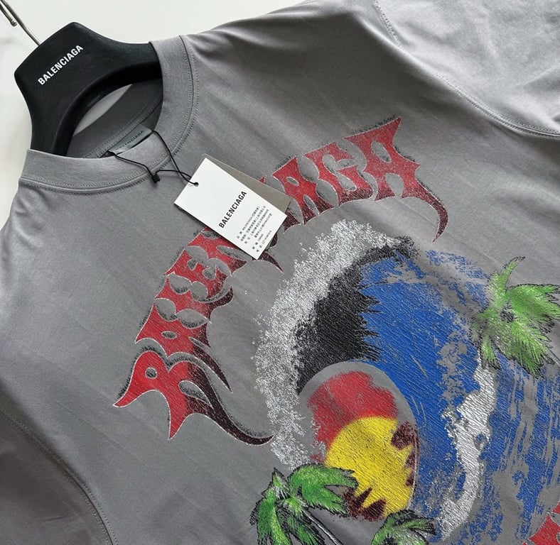 Balenciaga Couture Wave Graphic Tee - 15