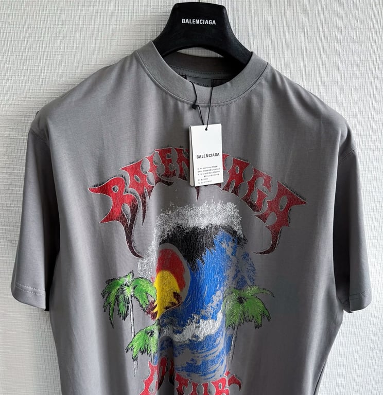 Balenciaga Couture Wave Graphic Tee - 17