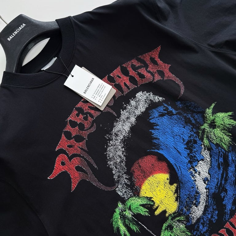 Balenciaga Couture Wave Graphic Tee - 9