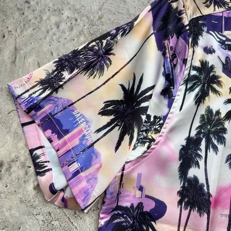 Balenciaga Graphic Print Shirt and Shorts Set - 19