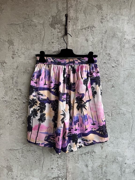 Balenciaga Graphic Print Shirt and Shorts Set - 10