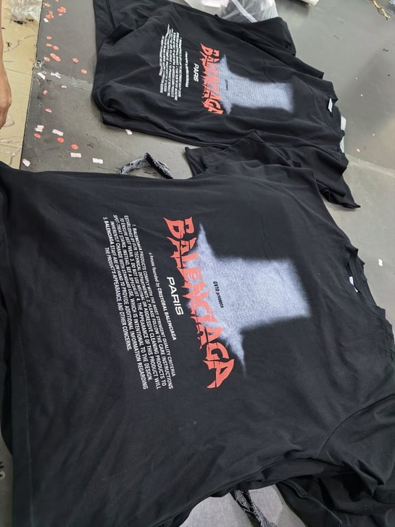 Balenciaga GV10 Graphic T-Shirt Black - 7