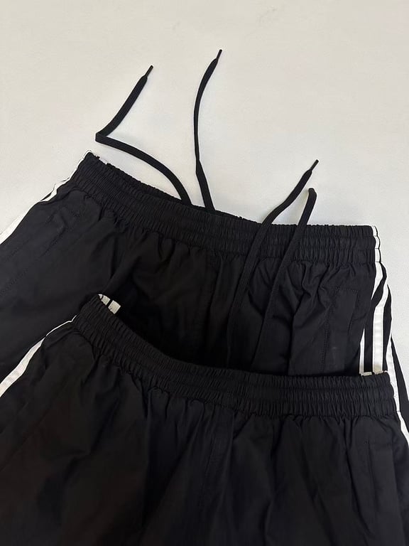 Balenciaga x Adidas Striped Shorts Black - 7