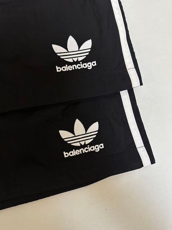 Balenciaga x Adidas Striped Shorts Black - 8