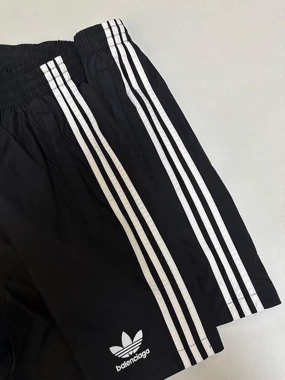 Balenciaga x Adidas Striped Shorts Black - 9