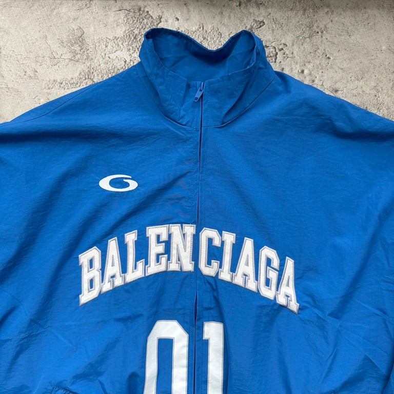 Balenciaga 01 Graphic Track Jacket White - 17