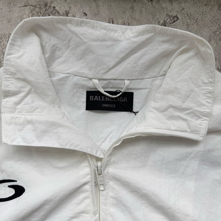 Balenciaga 01 Graphic Track Jacket White - 5