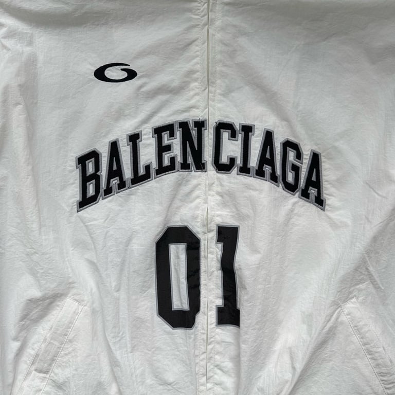 Balenciaga 01 Graphic Track Jacket White - 6