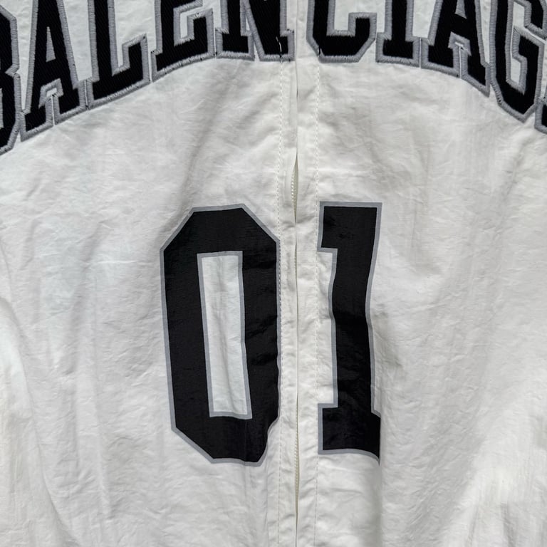Balenciaga 01 Graphic Track Jacket White - 8