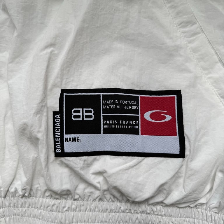 Balenciaga 01 Graphic Track Jacket White - 9