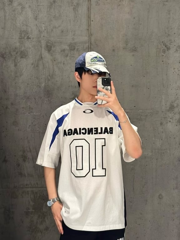 Balenciaga 10 Logo Jersey T-Shirt - 3