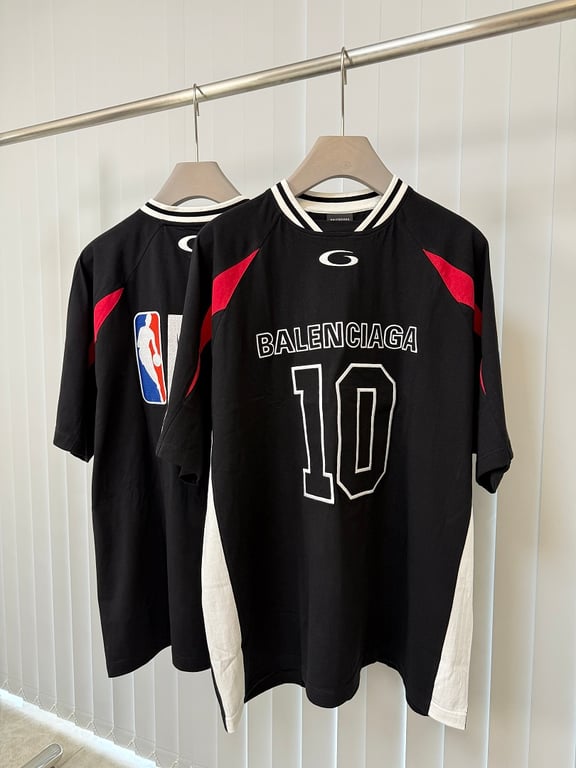 Balenciaga 10 Logo Jersey T-Shirt - 7