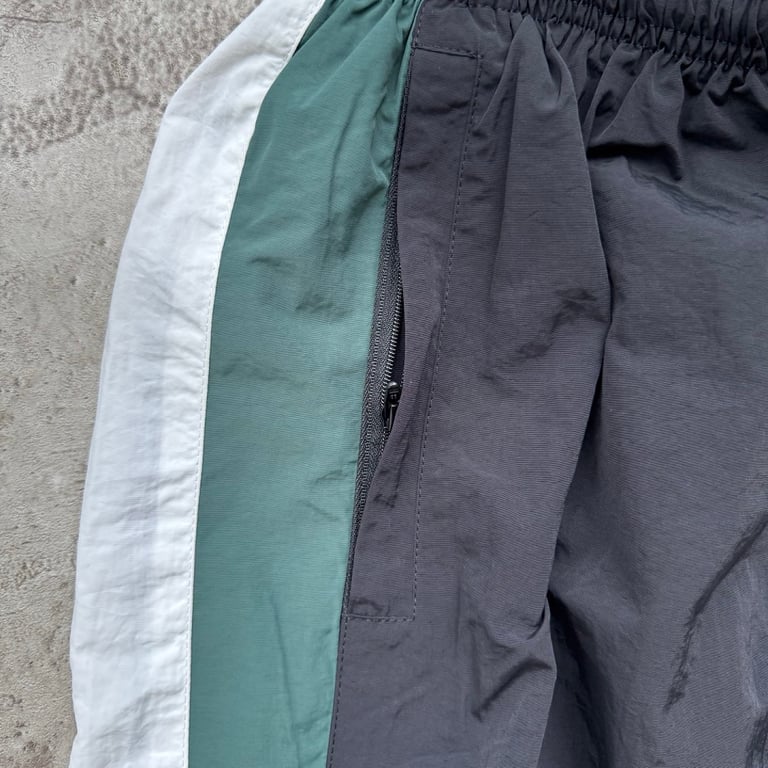 Balenciaga Color-Block Track Pants Grey Green - 6