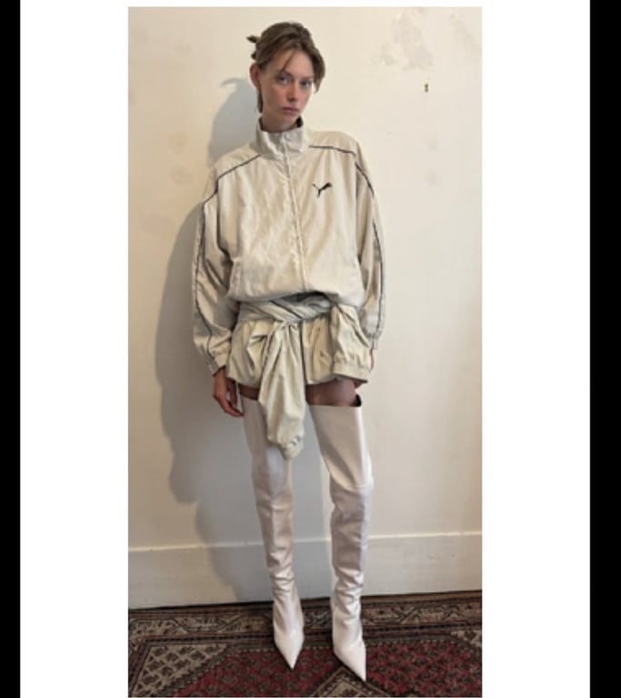 Balenciaga x Puma Track Jacket Cream - 2