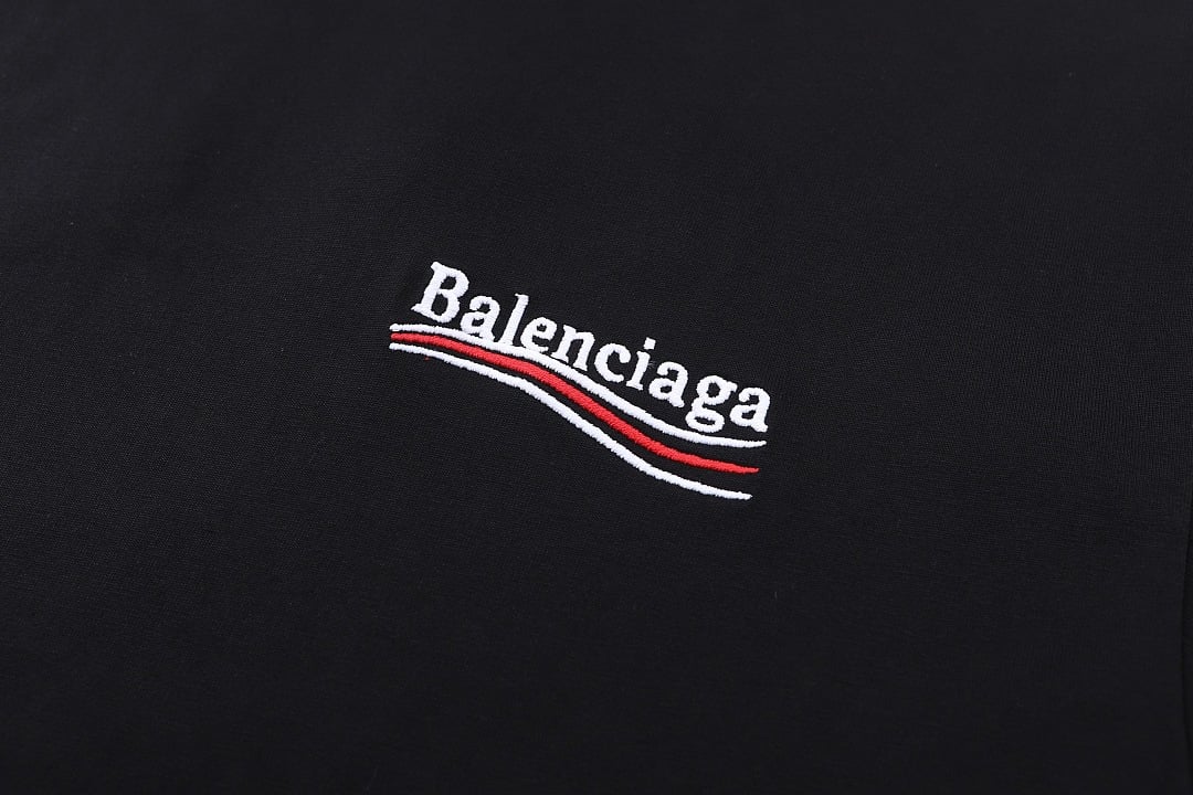 Balenciaga Political Campaign Logo T-Shirt Black - 11