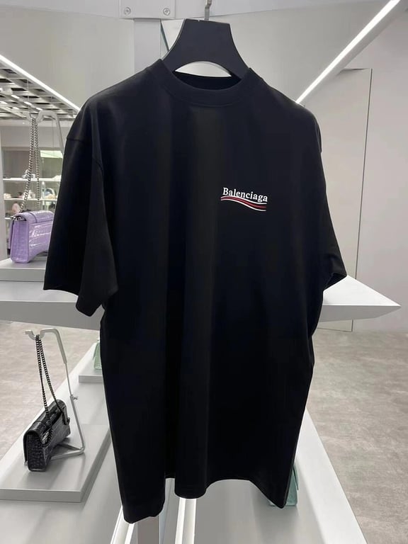 Balenciaga Political Campaign Logo T-Shirt Black - 3