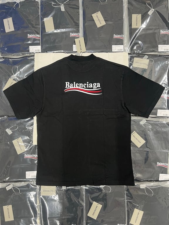 Balenciaga Political Campaign Logo T-Shirt Black - 5