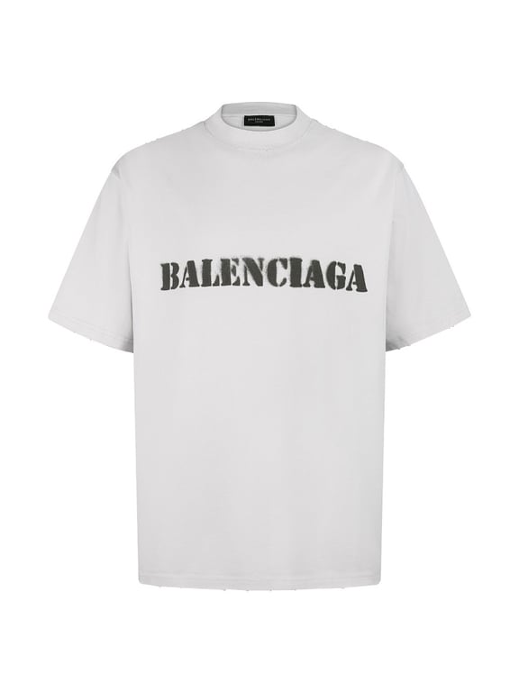 Balenciaga Spray Logo Distressed T-Shirt - 16