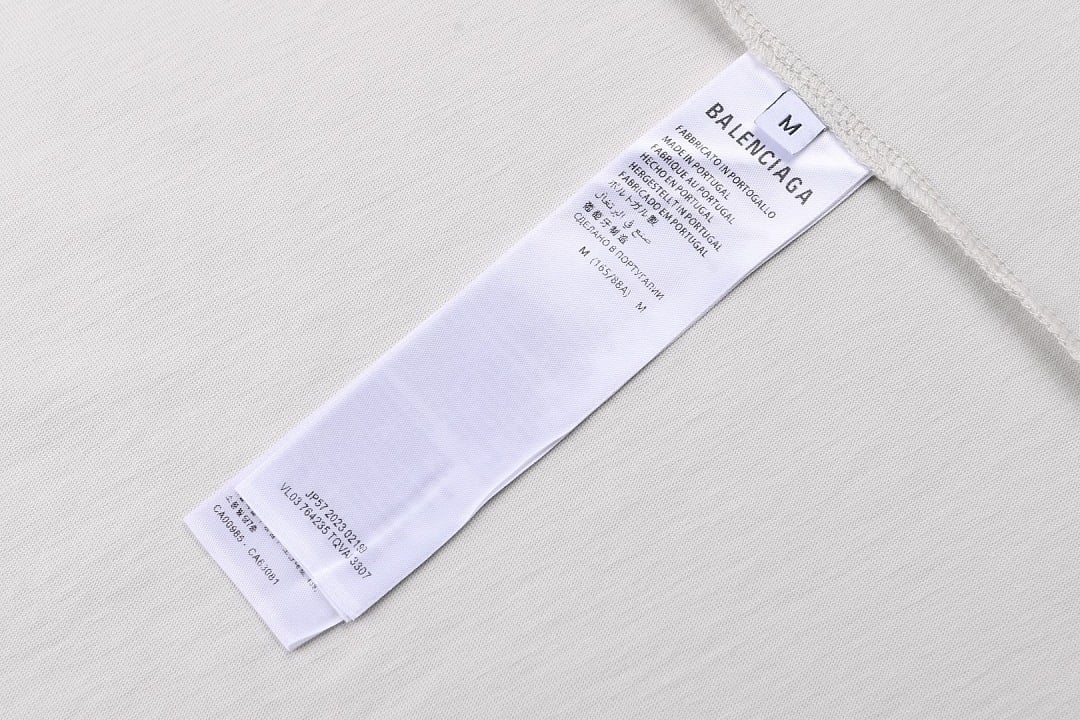 Balenciaga Spray Logo Distressed T-Shirt - 24