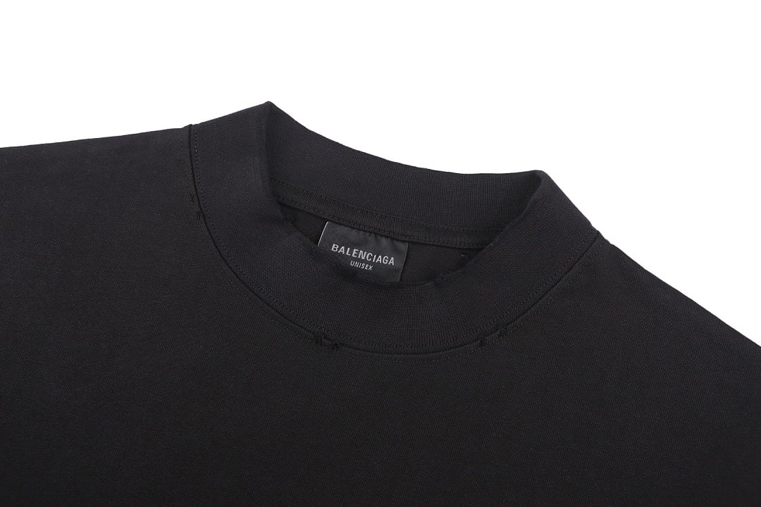 Balenciaga Spray Logo Distressed T-Shirt - 9