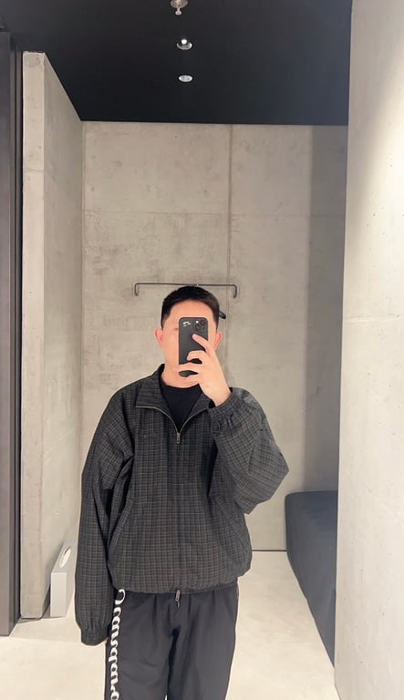 Balenciaga Plaid Zip-Up Jacket 3101-41L - 3