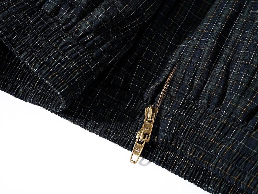 Balenciaga Plaid Zip-Up Jacket 3101-41L - 10