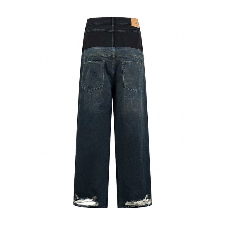 Balenciaga Double Waistband Wide-Leg Jeans - 3