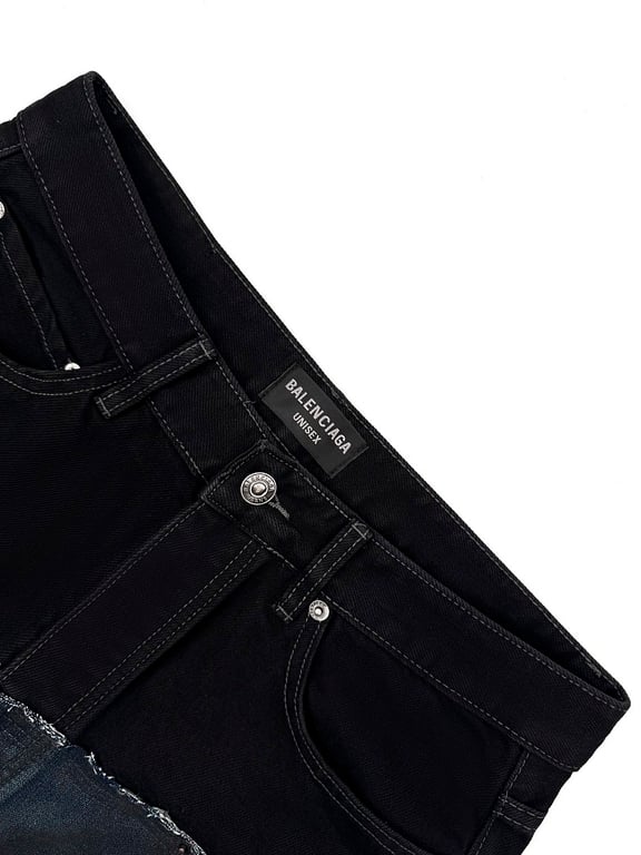 Balenciaga Double Waistband Wide-Leg Jeans - 4