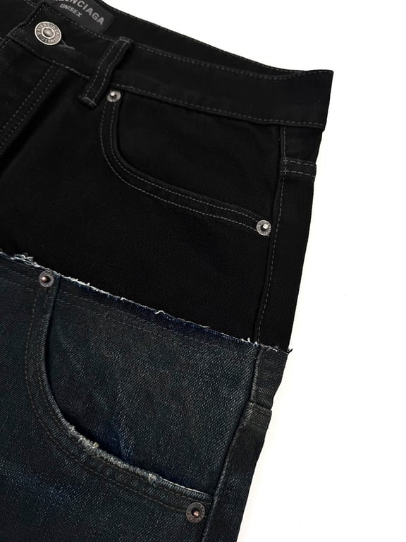 Balenciaga Double Waistband Wide-Leg Jeans - 5