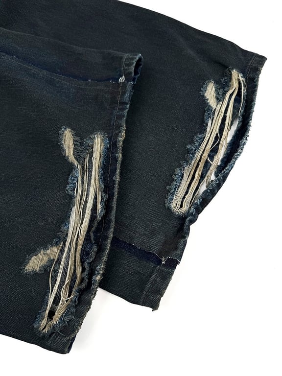 Balenciaga Double Waistband Wide-Leg Jeans - 10