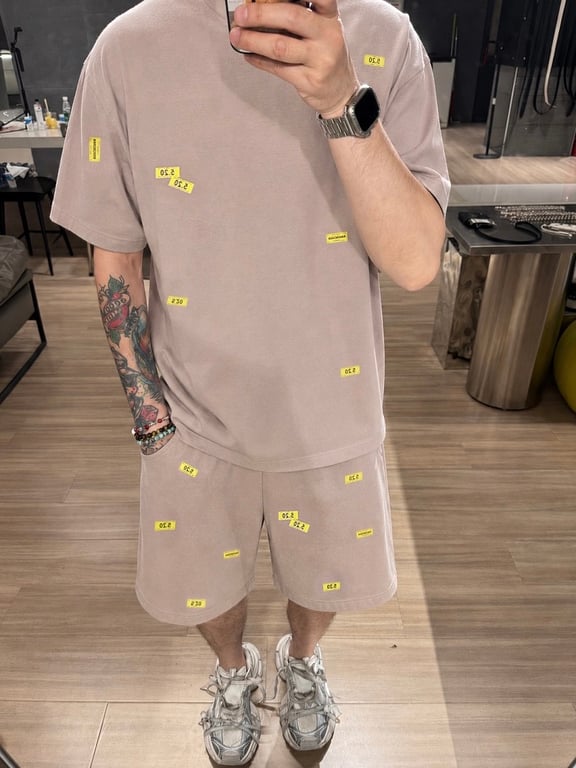Balenciaga Logo Sweat Shorts 326097-5L - 3