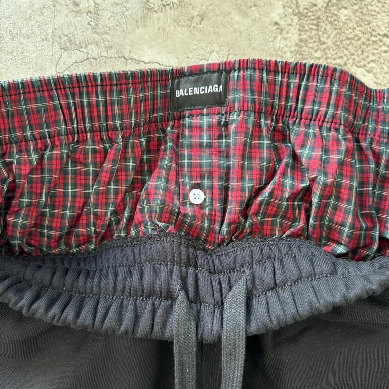 Balenciaga Double Waistband Shorts Black - 13